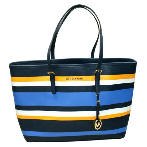 michael michael kors multi stripe medium leather shoulder bag|Michael Kors flat shoulder handbags.